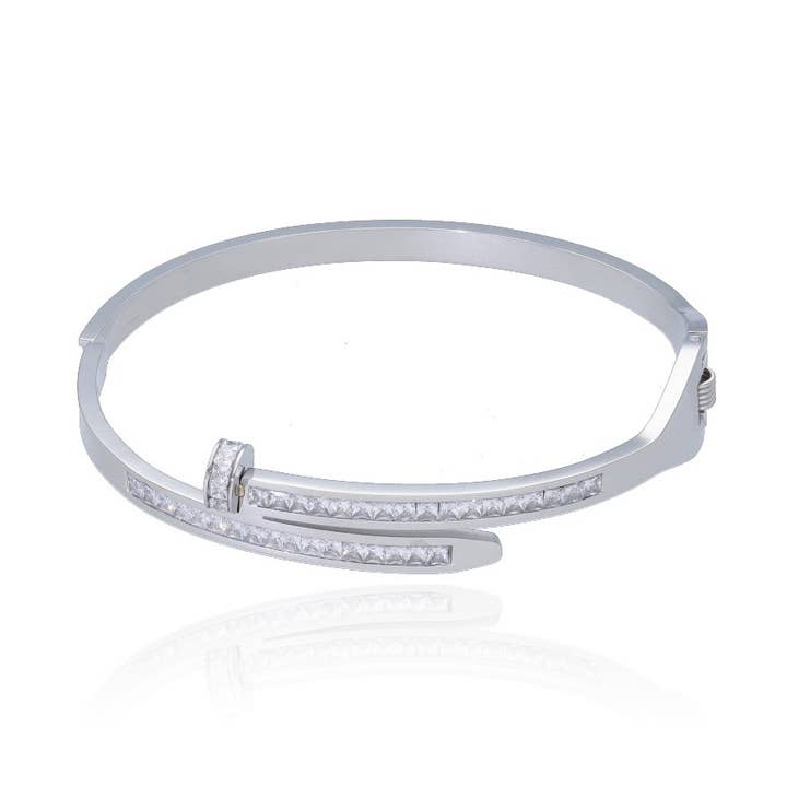 Radiant Nail Steel Bracelet for wholesale by Las Joyas de Amanda