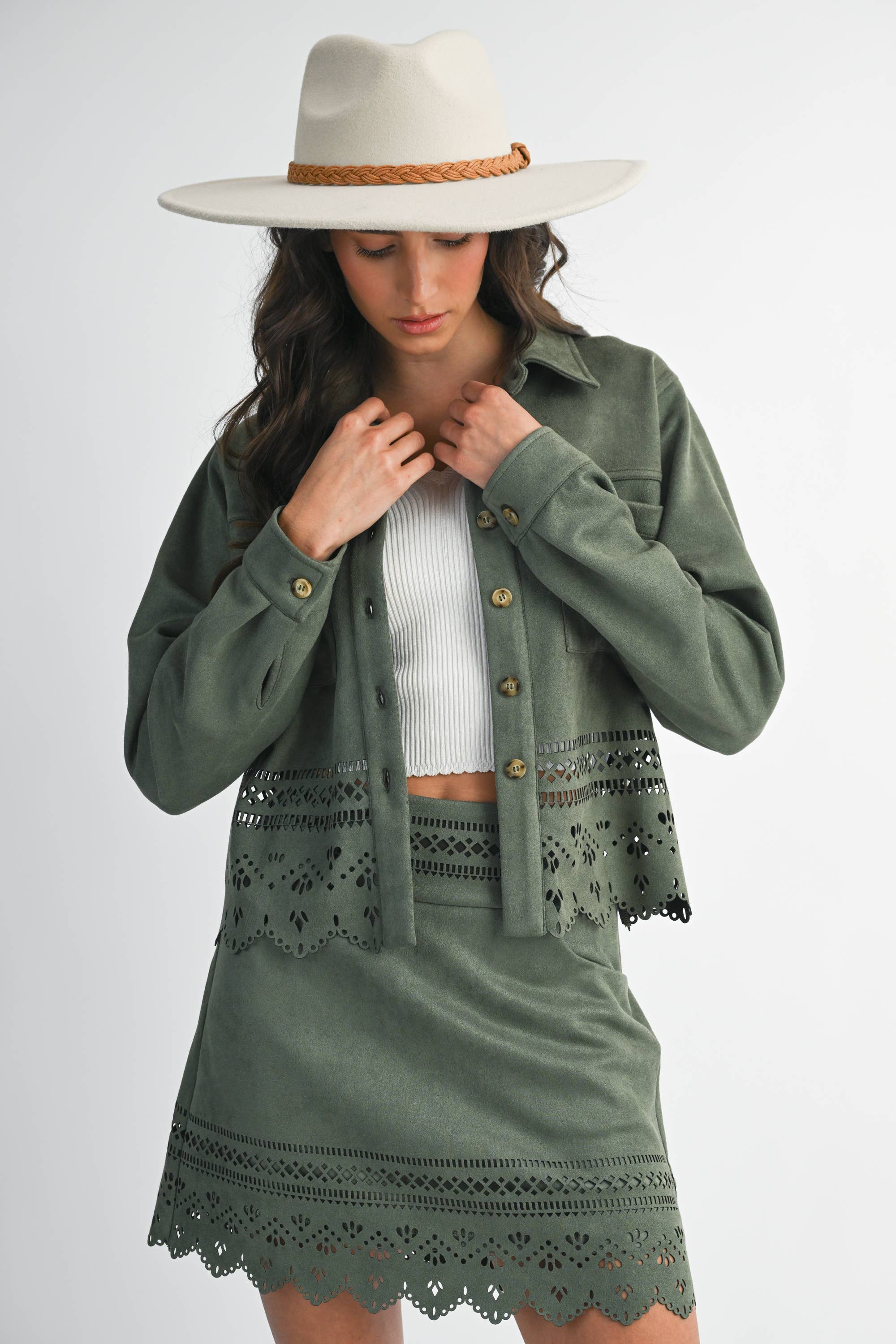 Camellia - Wholesale Jacket - Women's - LASERCUT DETAILING JACKET23