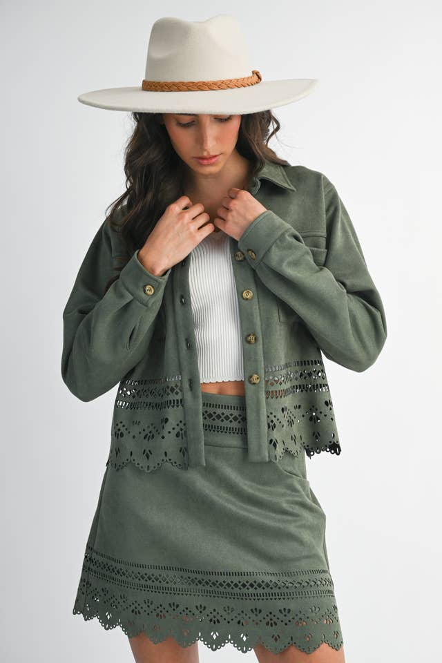 Camellia - Wholesale Jacket - Women's - LASERCUT DETAILING JACKET23