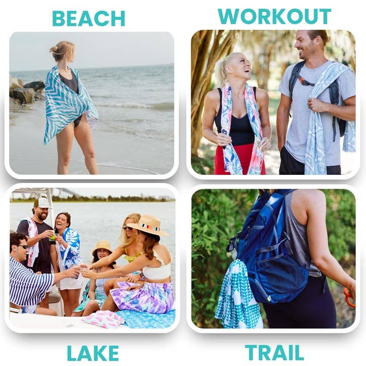 ROAM - Wholesale Beach Towel - UPF 50+ Pool & Beach Towel - Full Size (Pineapple Fever)