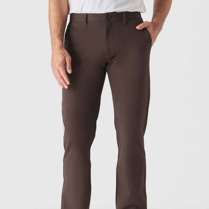 Dark Oak Straight Twill Chino Pant for wholesale by True Classic