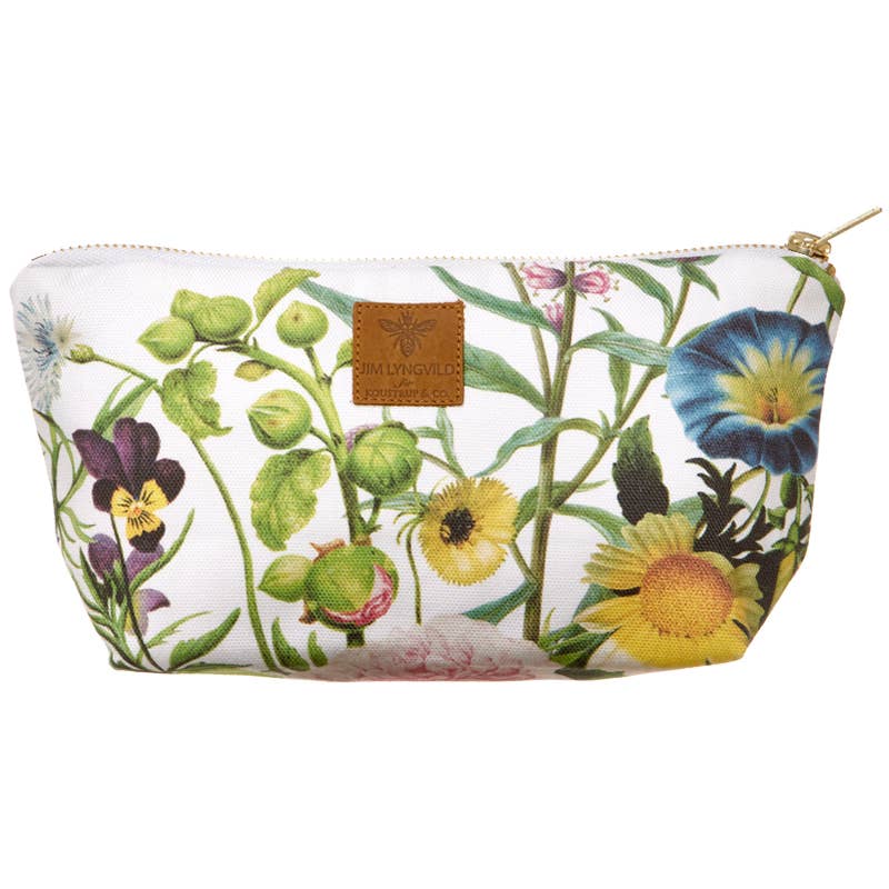 Koustrupco - Wholesale Makeup/Cosmetic Bag - A flower Garden cosmeticbag with bottom 100 % organic cotton3