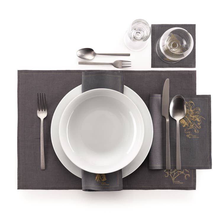 MY DRAP - Wholesale Dinner & Cloth Napkin - Always Christmas Linen Dinner Napkins 6 Units