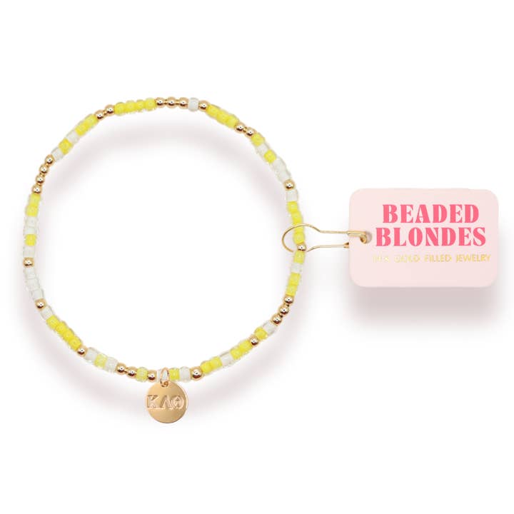 Kappa Alpha Theta Sprinkle Charm Armbånd for engroshandel hos Beaded Blondes