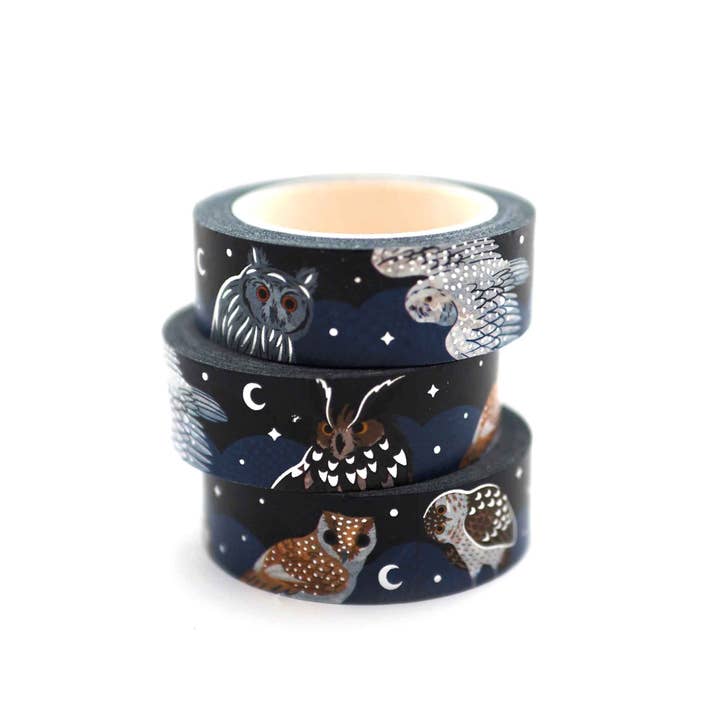 Shoal – wholesale Washi tape – Owl Washi Tape (1 roll)