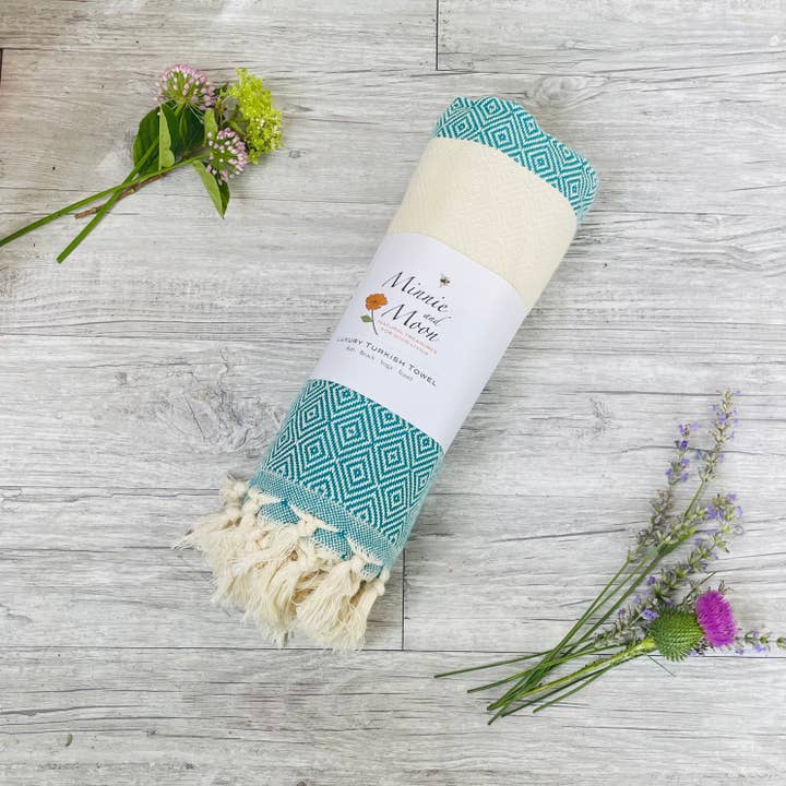 Minnie and Moon - Wholesale Beach Towel - Diamond Turkish Bath & Beach Towel9