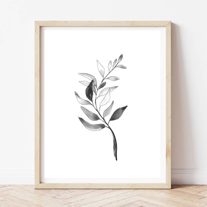 BW 7 Minimalistisk Botanisk Kunsttryk for engroshandel hos LaCott Fine Art