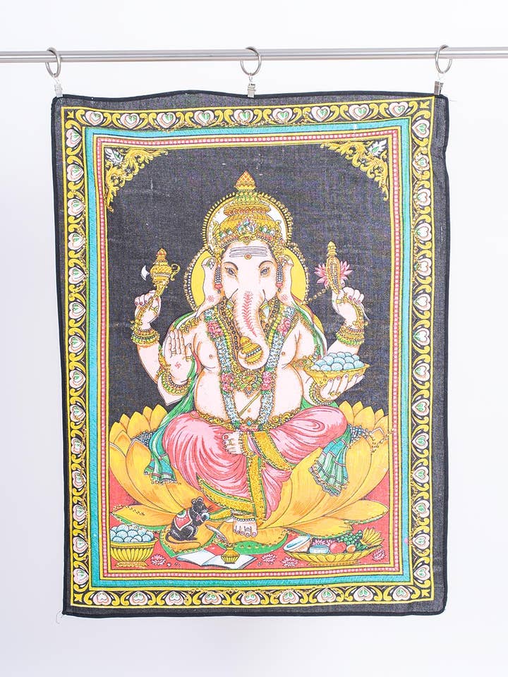 Wandteppich Gott Ganesha: Spiritualität und Schönheit für den Großhandel von Kimago's Home