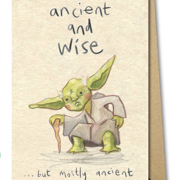 The Grey Earl - Venta al por mayor Tarjetas de felicitación - Antigua y sabia - Yoda - Tarjeta de Star Wars2