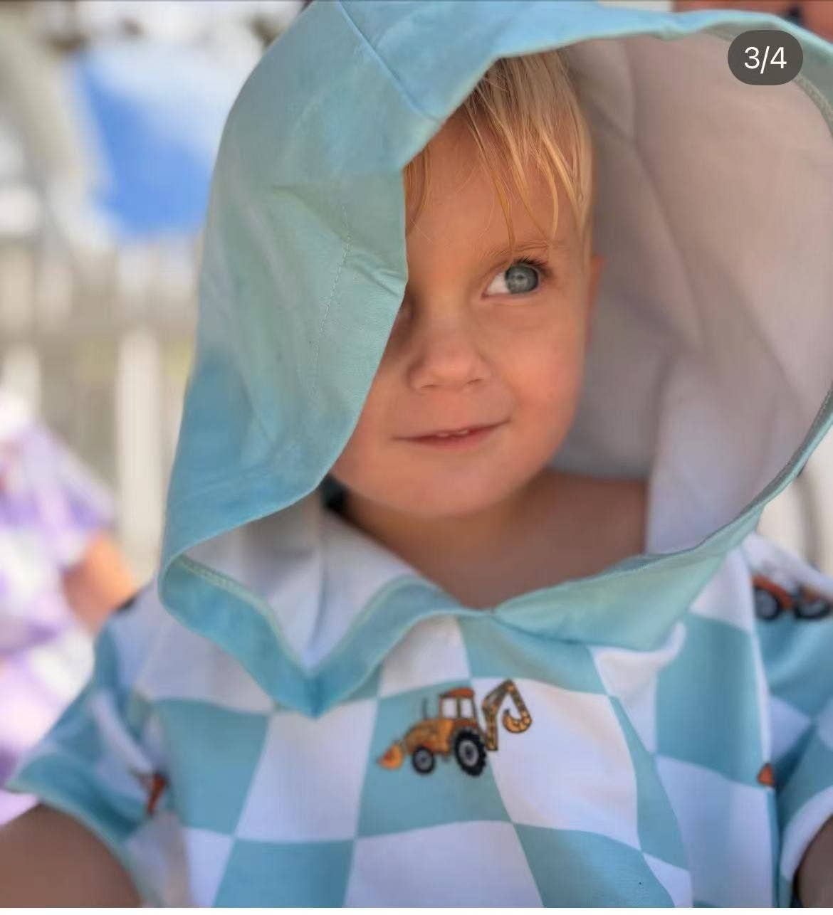 LESIMO - Wholesale Hooded Towel - Kids & Baby - 【Upgraded Edition】Sand Free Kids Hooded Towel - Busy Trucks8