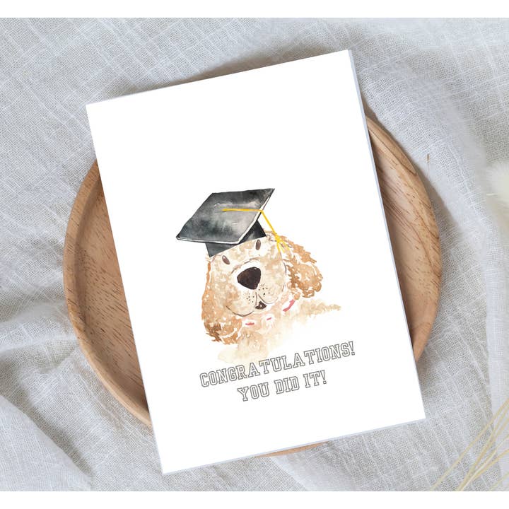 You Did It! | A7 Watercolor Card for wholesale by Maria DeVito Palmer Designs LLC