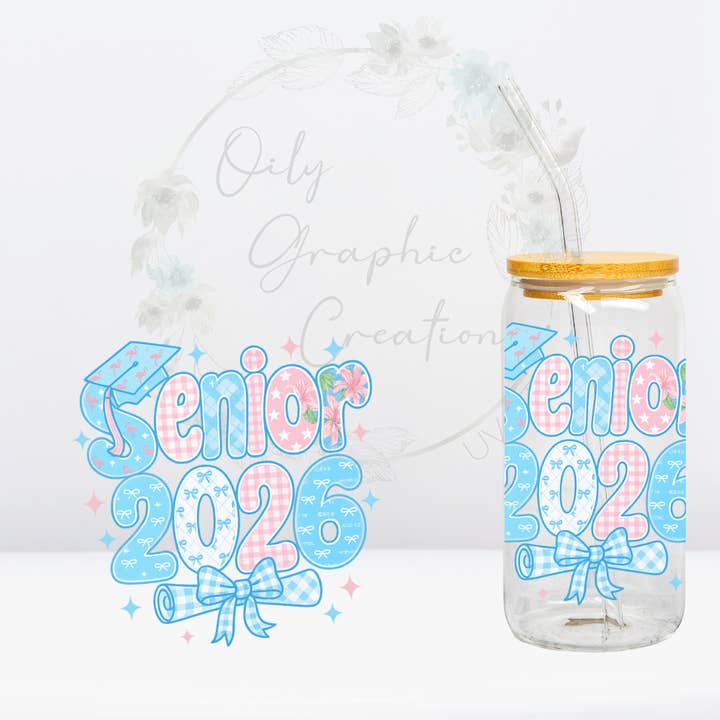 Oily Graphic Creations - Wholesale Sticker - Pastel Senior 2026-UV DTF 4in Decal