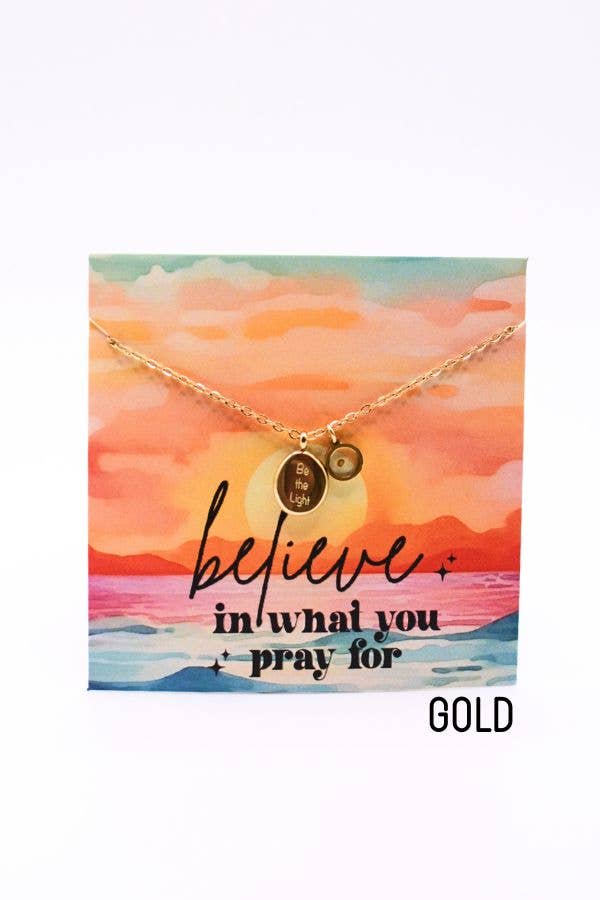 Two and Crew - Faith Based Jewelry & Gifts - Wholesale Pendant/Charm Necklace - Be the Light Mustard Seed Necklace, Hope Christian God Gift0