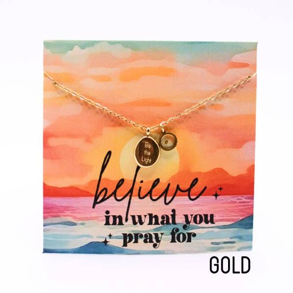 Two and Crew - Faith Based Jewelry & Gifts - Wholesale Pendant/Charm Necklace - Be the Light Mustard Seed Necklace, Hope Christian God Gift0