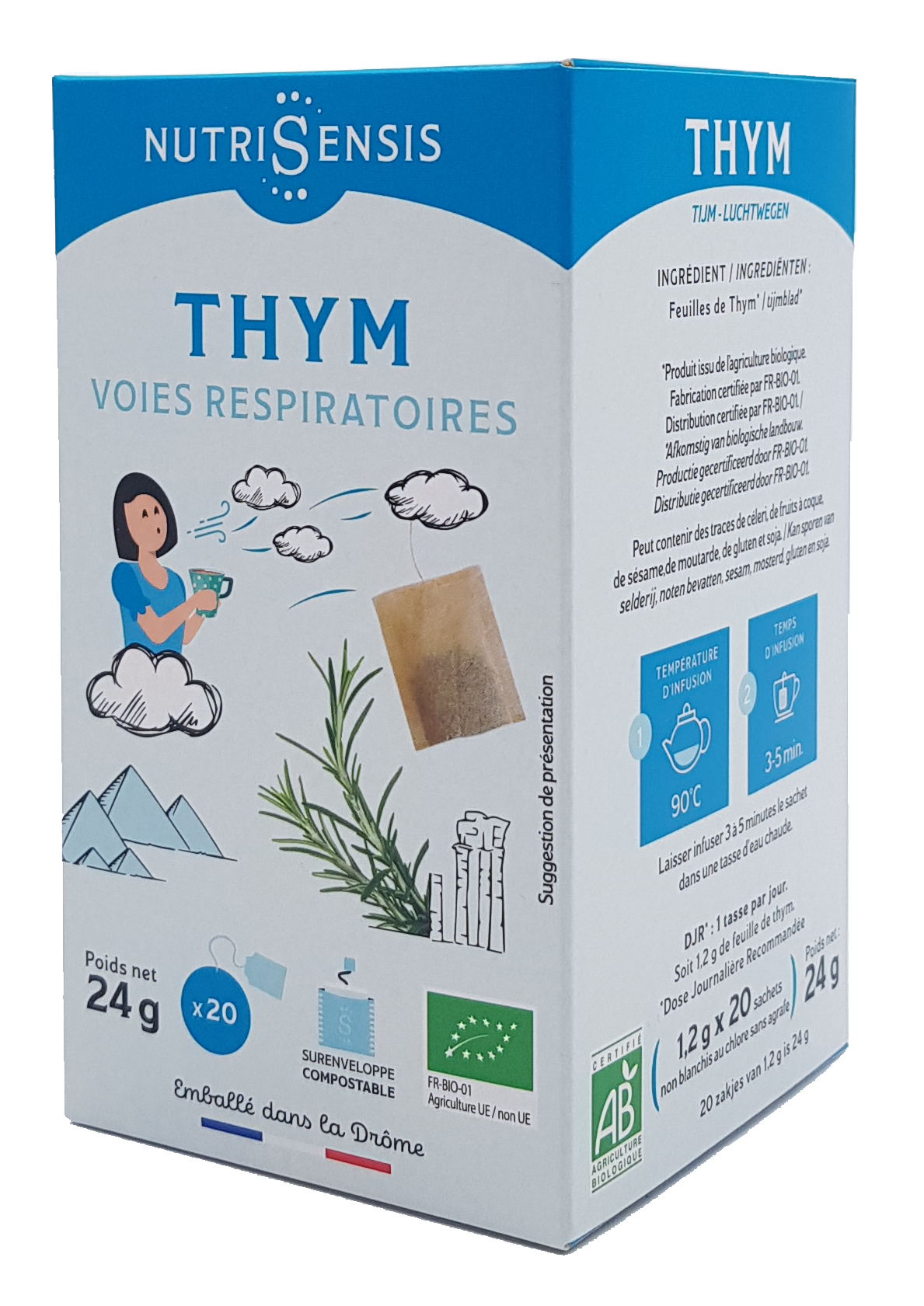 Nutrisensis - Wholesale Retailer Display - Food & Drink - NUTRISENSIS - Display of 120 boxes of BIO infusions6