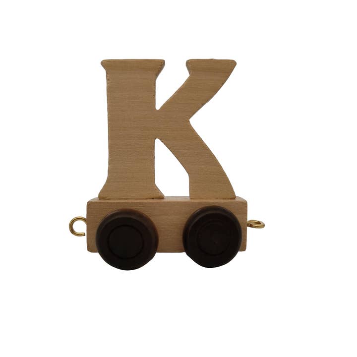 Ryan Town Toys & Gifts - Wholesale Wood Toy - Kids - Wooden Letters, A-Z - Kids' Toy Name Train (Natural)