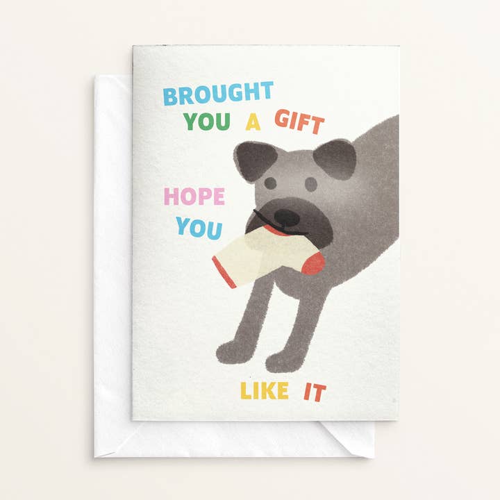 Andrea Caceres - Venta al por mayor Tarjeta "Pienso en ti" - Te Traje un Regalo - Tarjeta de Felicitación0