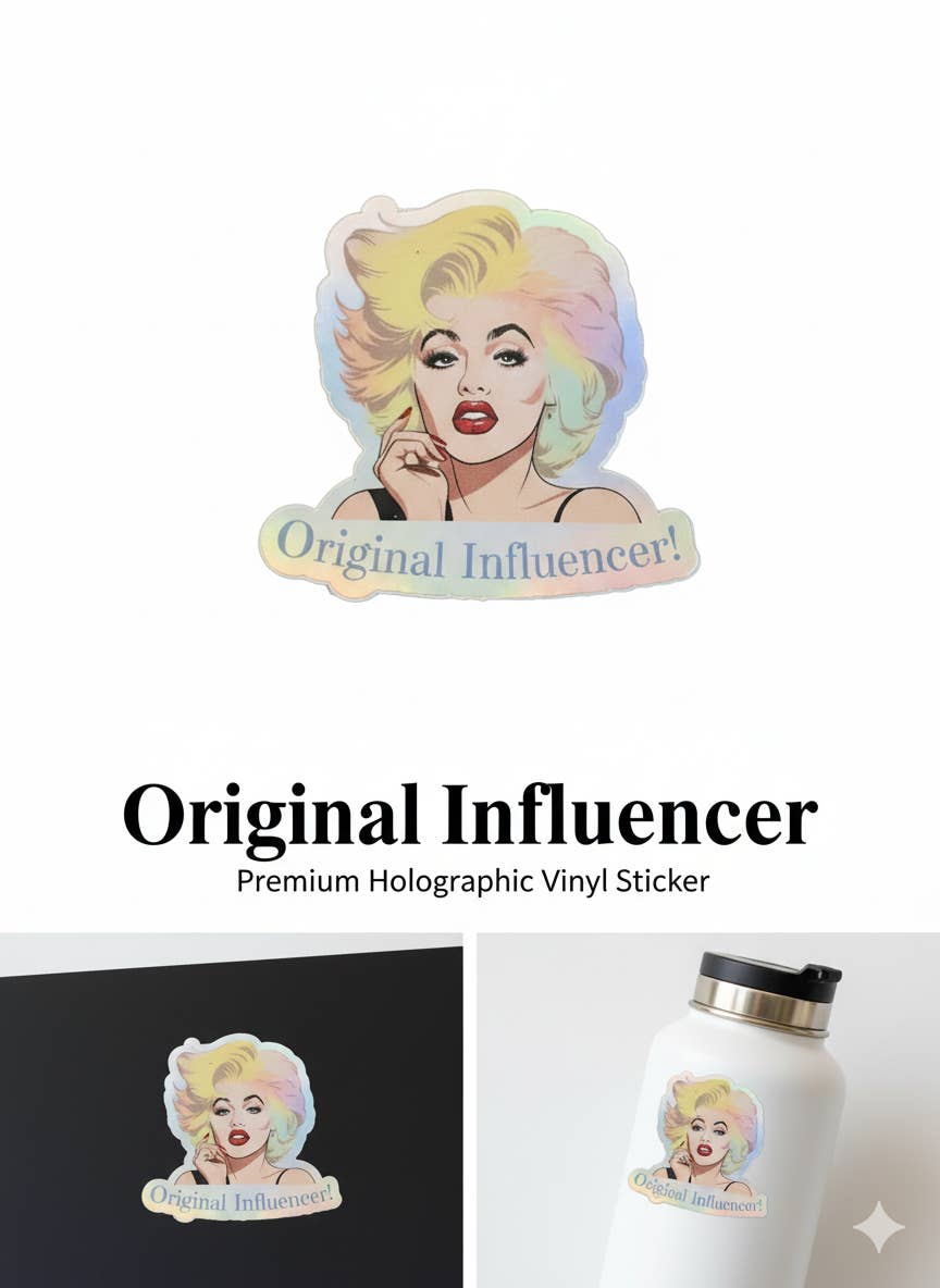 Magnifique Hearts - Wholesale Sticker - Original Influencer Holographic Vinyl Sticker – 3"