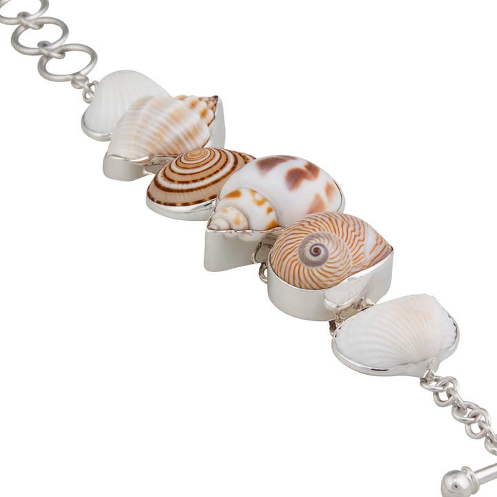 Sterling sølv multi Shell armbånd for engroshandel hos Charles Albert Inc