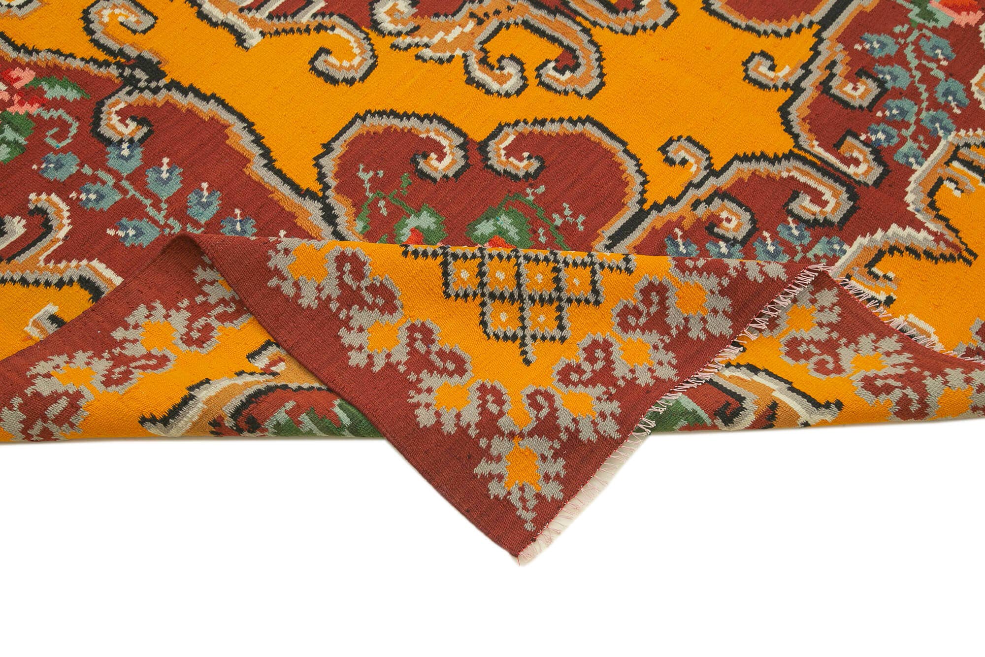 RUG N CARPET - Venta al por mayor Alfombra pequeña - Alfombra Kilim Moldava Roja Hecha a Mano 6x9 - 233995