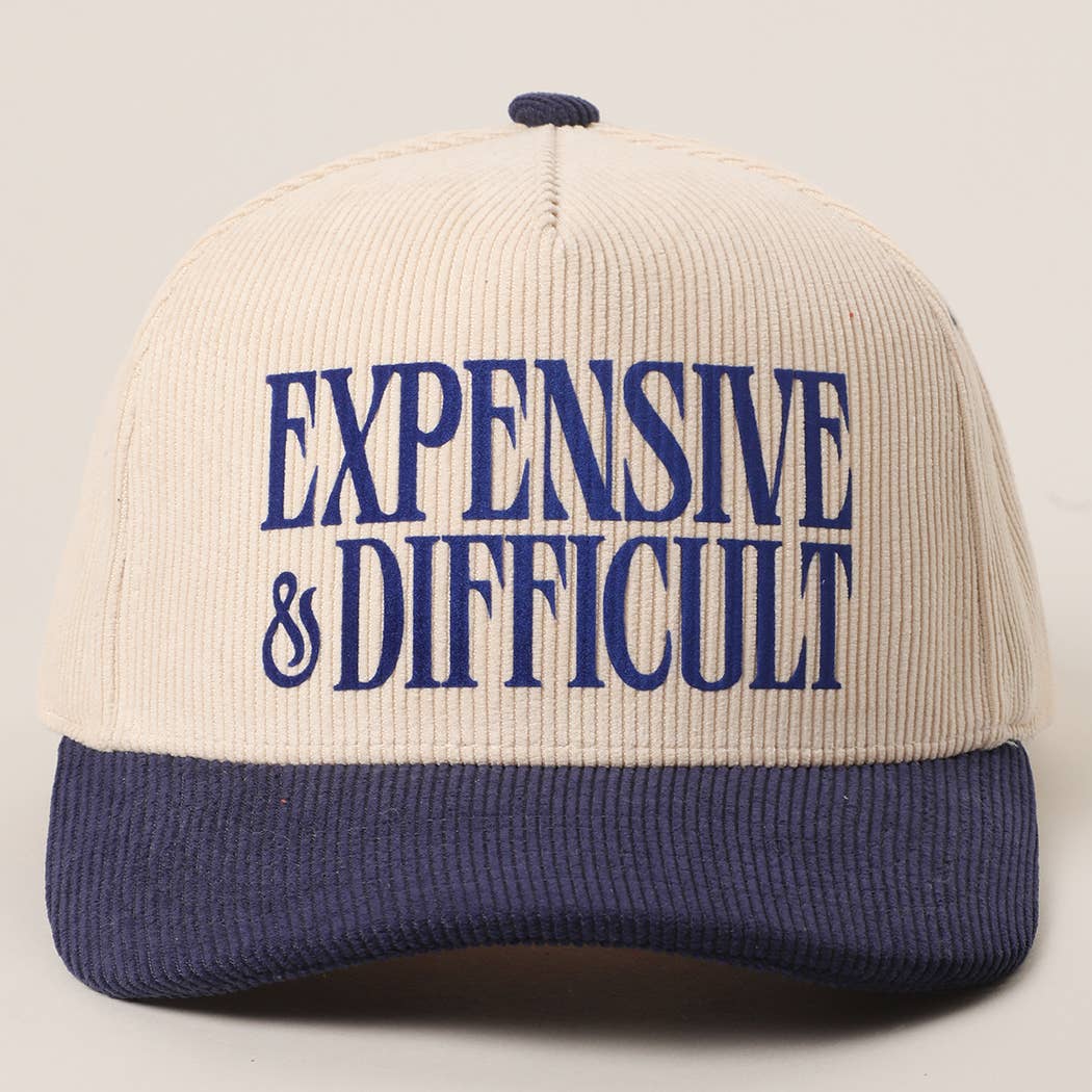 Fashion City - Wholesale Trucker Hat - Unisex - EXPENSIVE & DIFFICULT Corduroy Trucker Hat6