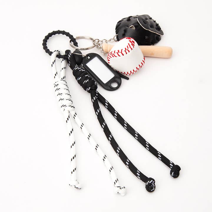 Sensibling Corp. - Wholesale Keychain - Women's - Baseball Name Tag Key Chain / Bag Charm2