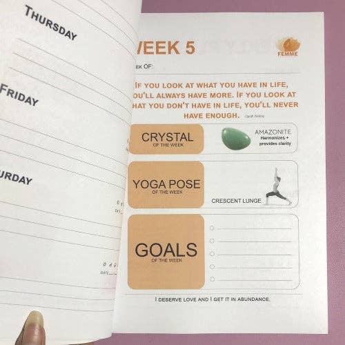 WHOLIFECO - Vente Journal intime - Planificateur Nouvelle Année Nouveau Moi - Journal Conscient & Yoga3