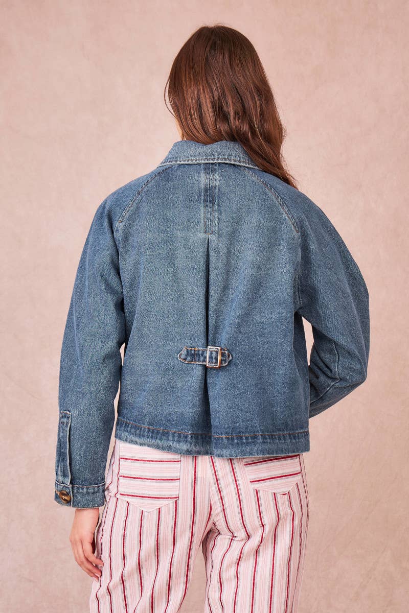 Calie Paris - Wholesale Denim Jacket - Women's - VERSAILLES – 100% Cotton Denim Jacket3