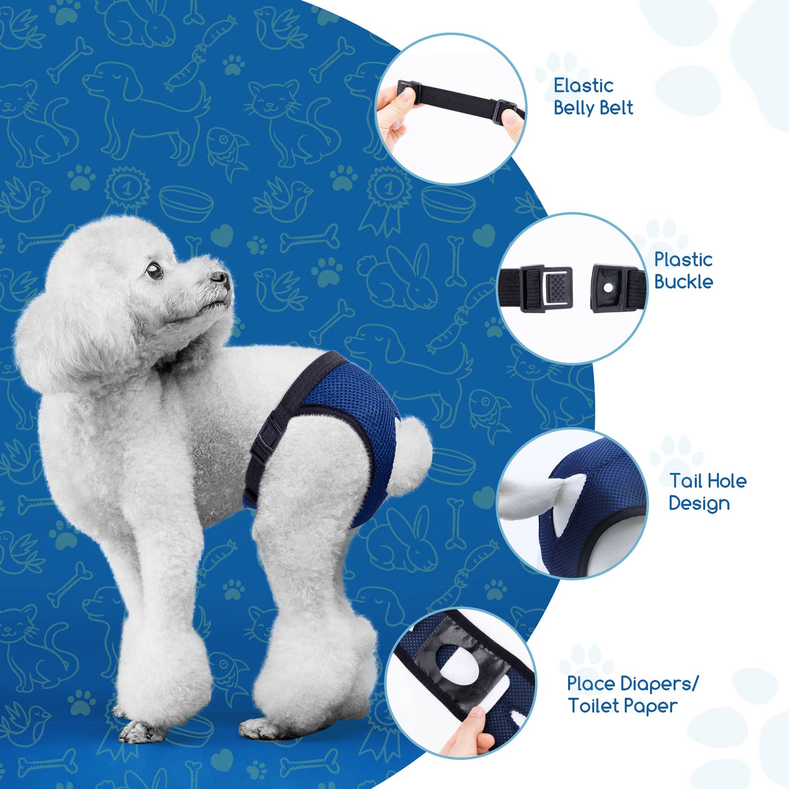 Nobleza - Wholesale Pet Pee Pad - Dog - Nobleza - Hygiene Pants for Dogs5