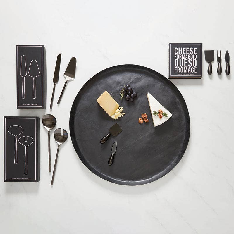 Santa Barbara Design Studio by Creative Brands - Wholesale Cheese Spreader - Matte Black Cheese Knives Book Box2
