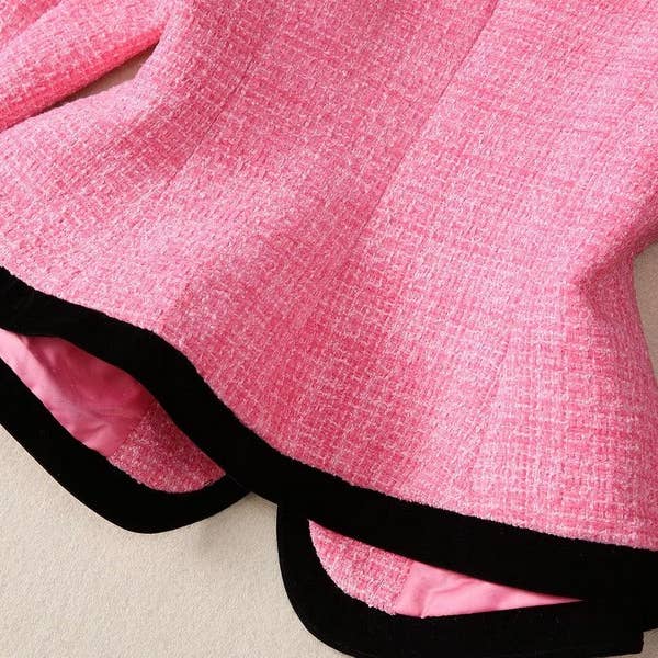 Farbe als Bilder SY314 Elegante Tweed-Jacke mit Maxi-Rock aus Netzstoff und Pailletten für den Großhandel auf Faire10