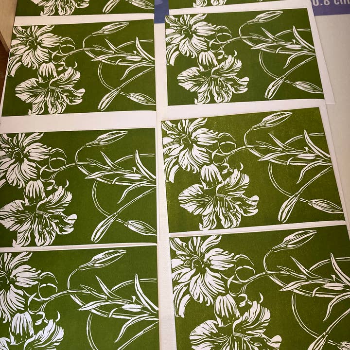 Kathie Studio - Venta al por mayor Tarjetas de felicitación - Tarjeta estampada Lily Block5