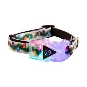Barker's Bowtique - Wholesale Pet Collar - Dog - Christmas Lights Adjustable Collar W/ Led Buckle and Lead0