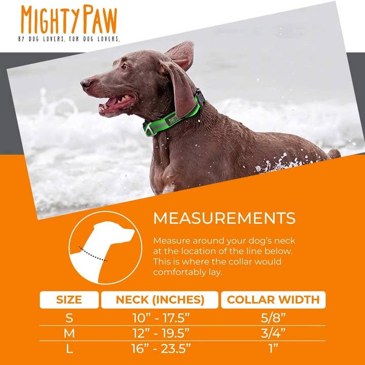 Mighty Paw - Wholesale Pet Collar - Dog - Waterproof Dog Collar - PVC coated webbing