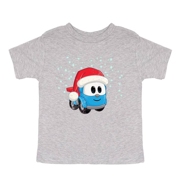Leo lastbilen tomteluva snö - Kortärmad grafisk t-shirt för småbarn för wholesale av The Juniper Shop Wholesale