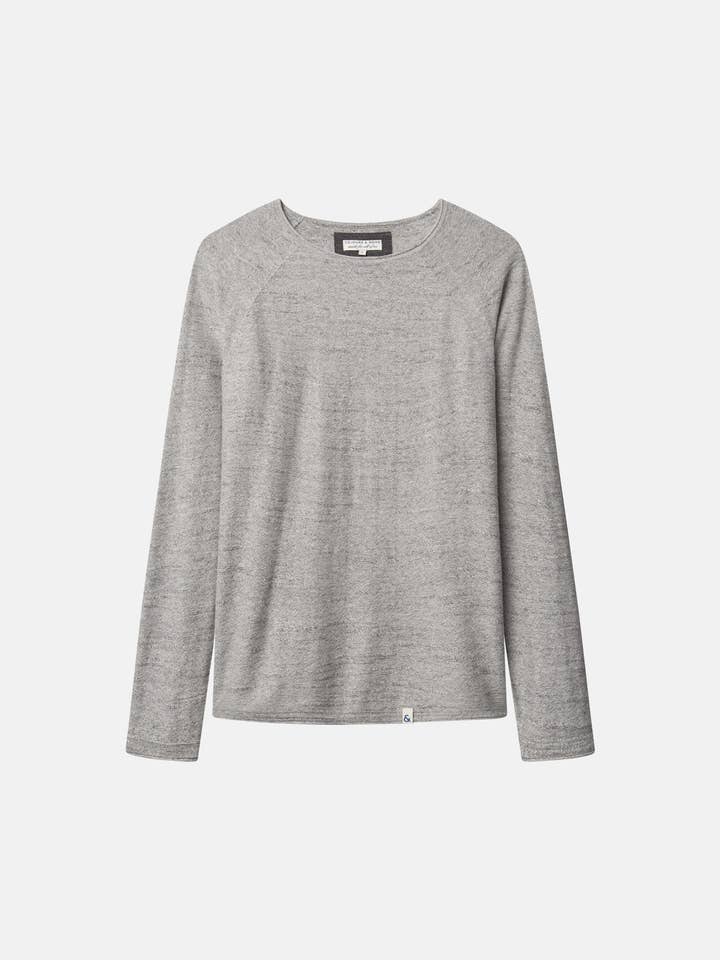 Camisola Slub - Prata por atacado de COLOURS & SONS