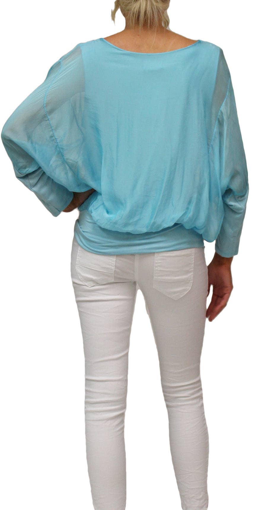 Gigi Moda - Wholesale Blouse - Women's - Sheer Batwing Blouse37
