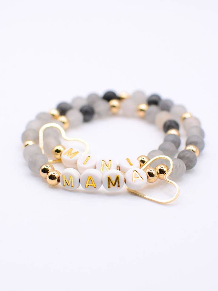 Mama Mini Bracelet Set – Matching Mother gift, Mom bracelet for wholesale by Two and Crew - Faith Based Jewelry & Gifts