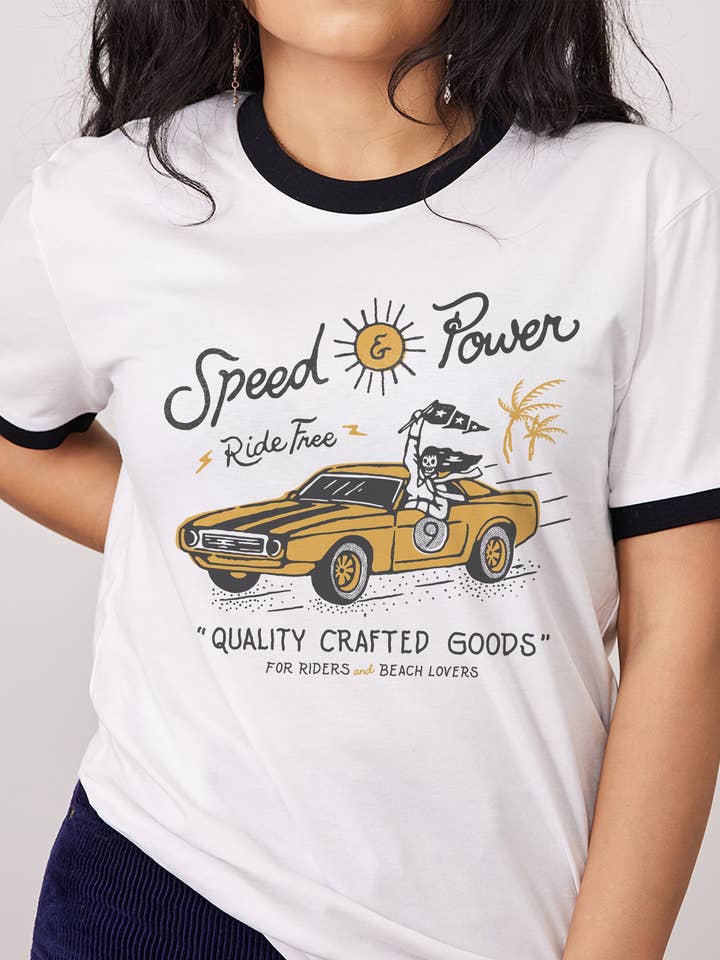 Threadheads - Wholesale Screen printed t-shirt – Men′s - Speed & Power T-Shirt2