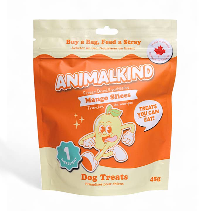 Animalkind - Wholesale Pet Treats - Dog - Freeze-Dried Mango Slices | Healthy & Natural Dog Treats