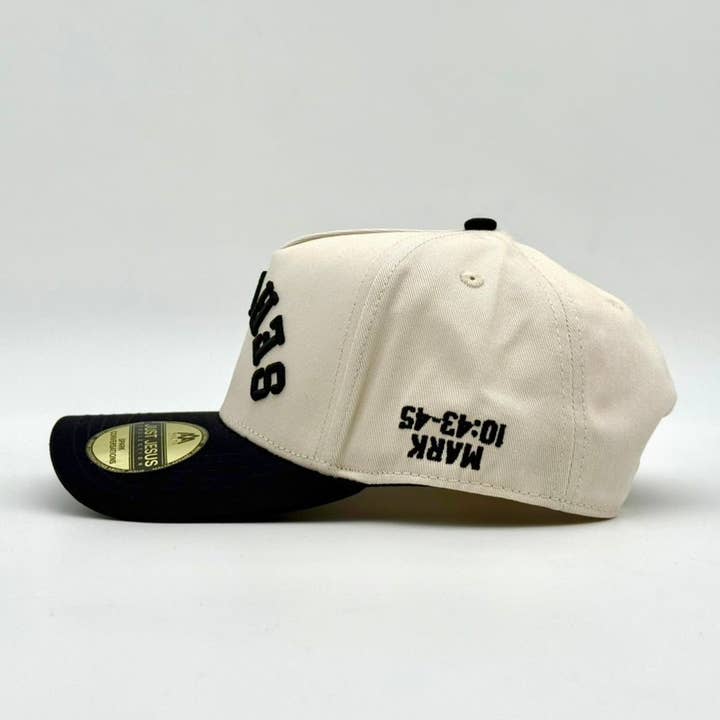 Malta Apparel LLC - Wholesale Baseball Cap - Unisex - ‘SERVANT’ Premium SnapBack - Cream/Black7