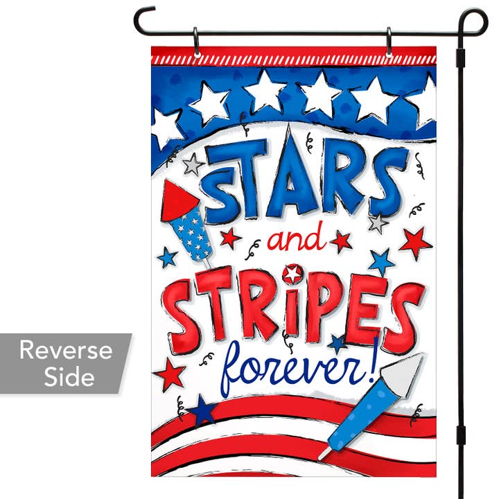 Conimar Promotions - Wholesale Flag - "4th of July" Reversible Multi-Image Garden Flag4