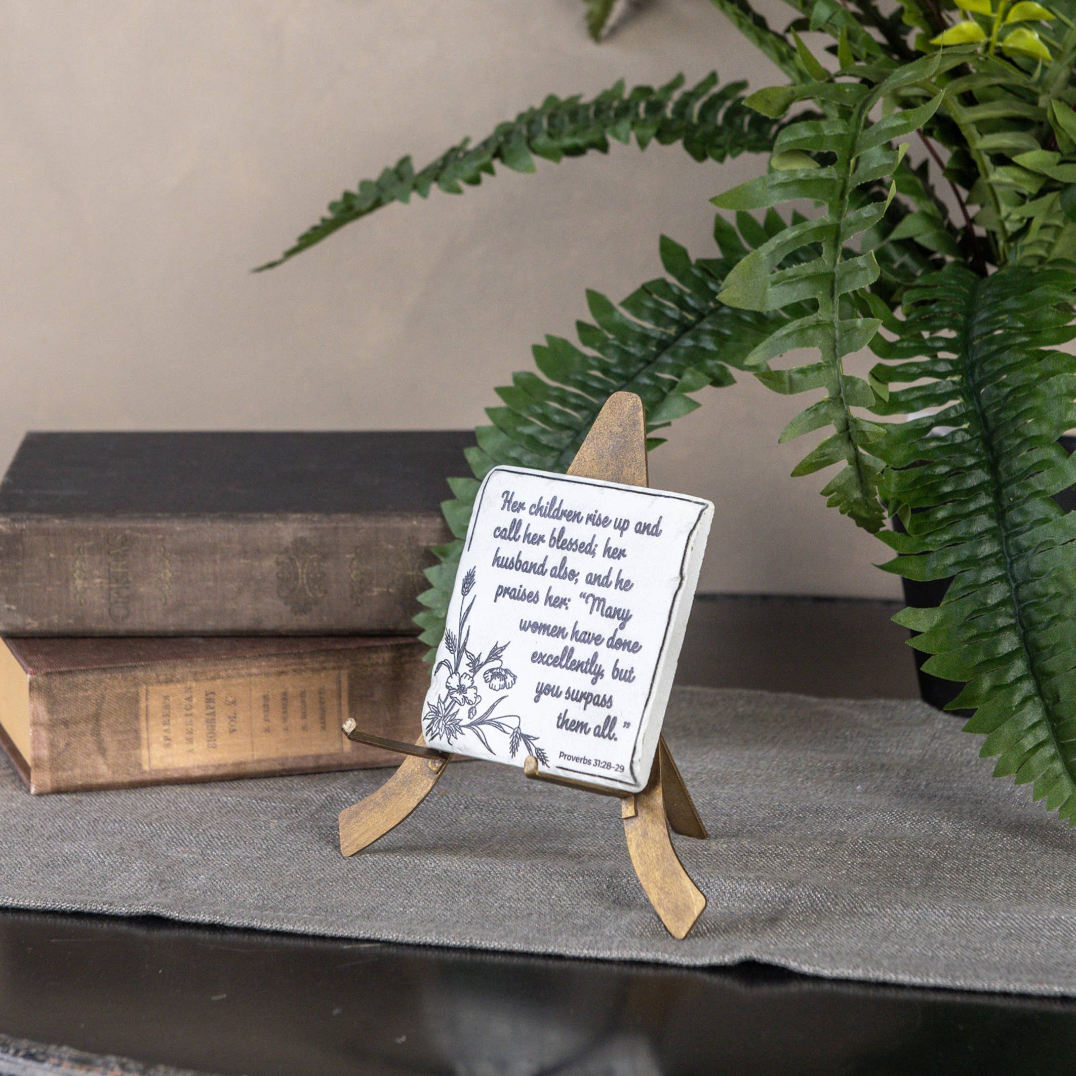 Ragon House - Wholesale Decorative Tabletop Object - BRONZE PLATE STAND2