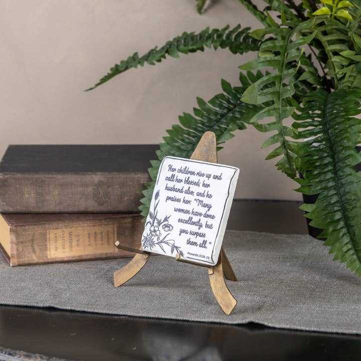 Ragon House - Wholesale Decorative Tabletop Object - BRONZE PLATE STAND2