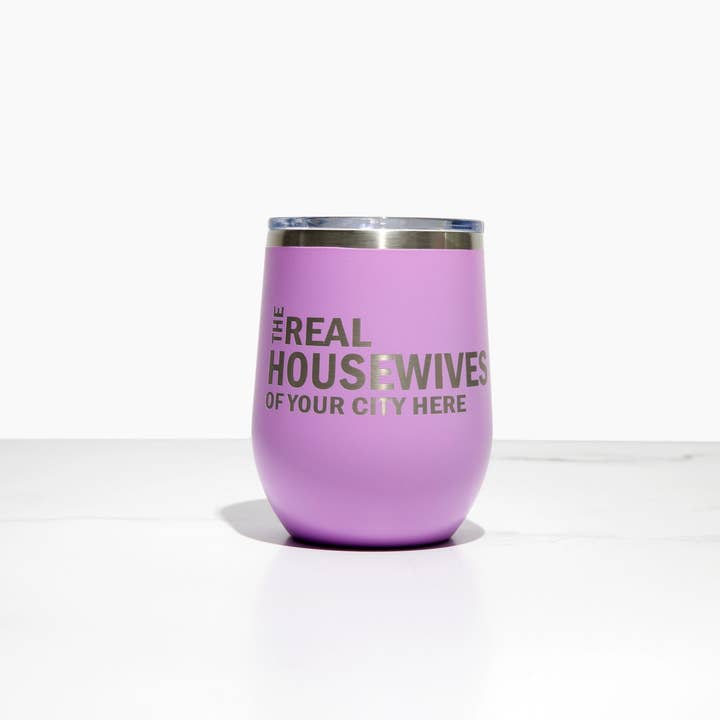 Calm Down Caren - Wholesale Insulated Mug/Tumbler - Real Housewives of YOUR CUSTOM CITY Polar Camel Wine Tumbler