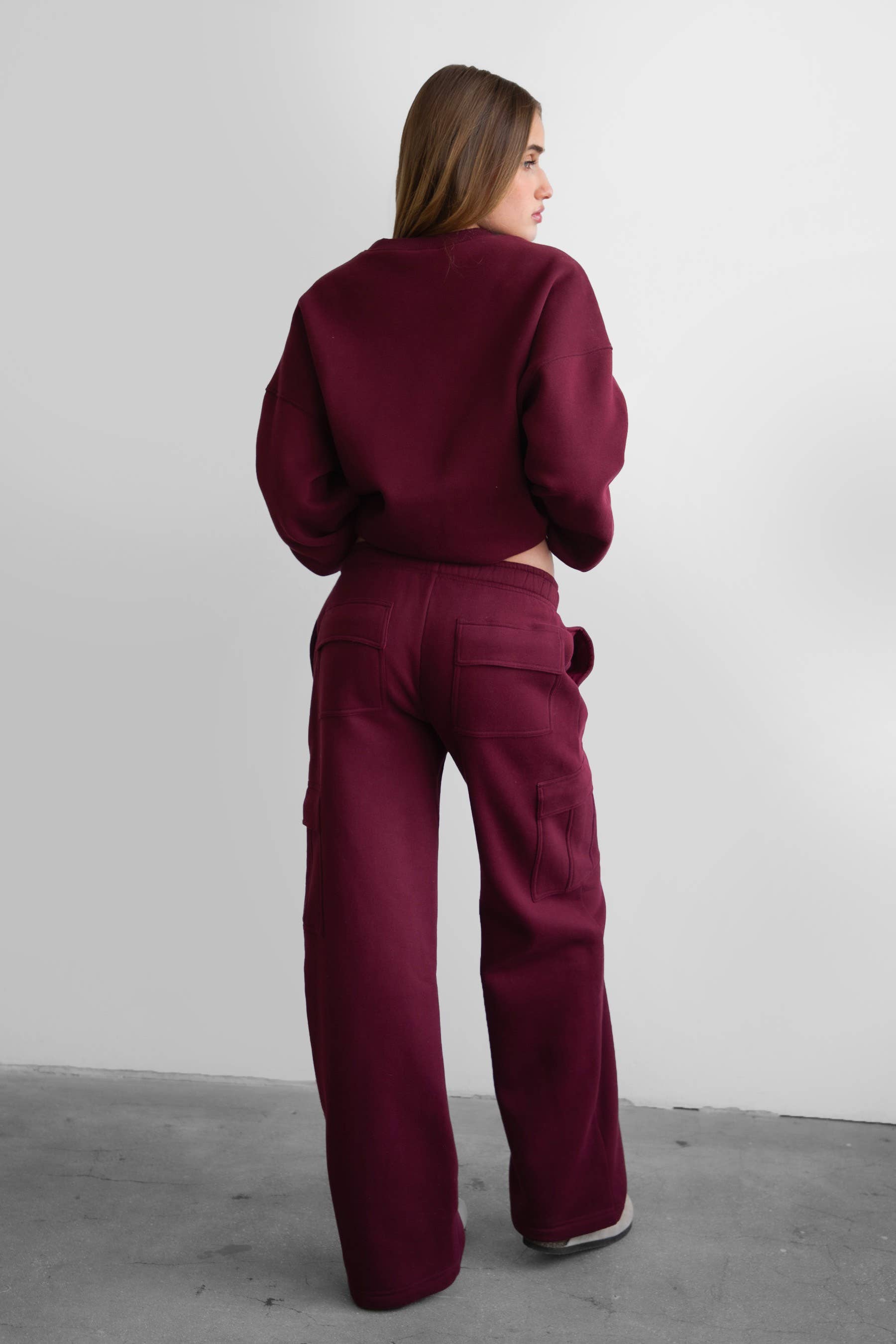 TICTOC - Venta al por mayor Pantalones - Mujer - Pantalones Cargo de Forro Polar Esencial HANA de Tiro Medio14