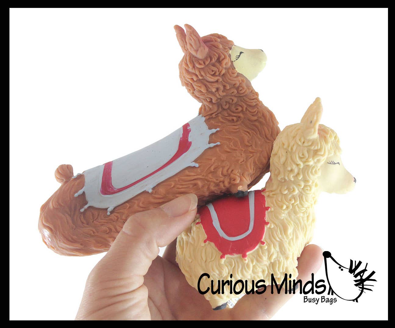 Curious Minds Toys - Wholesale Squishy Toy - Kids & Baby - 1 Sand Alpaca Llama - Sand Filled Squishy - Moldable Sensor6
