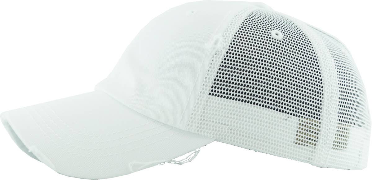 KBETHOS – Boné de beisebol - Mulher por atacado – Boné ajustável de malha com abertura para rabo de cavalo129