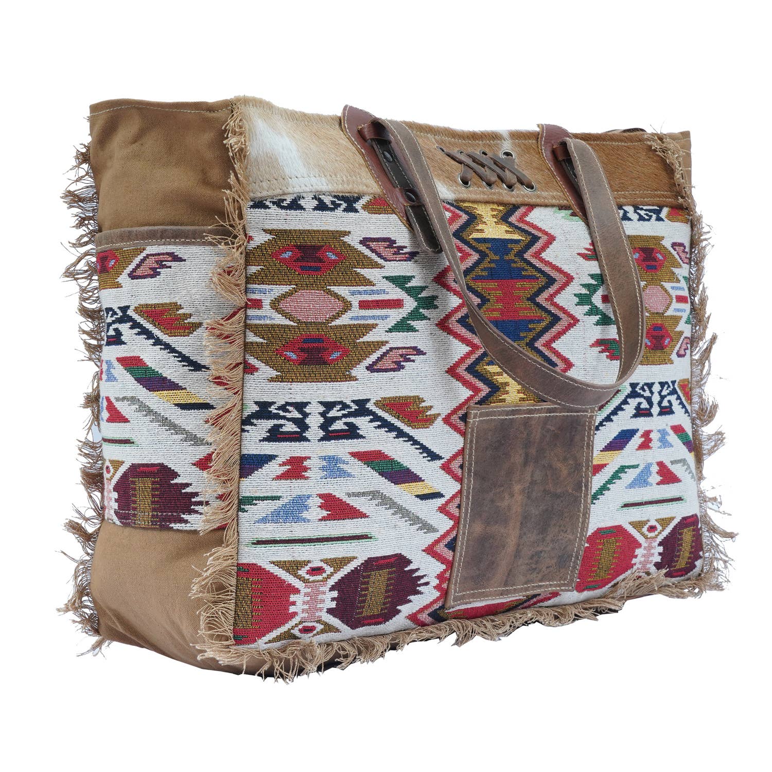 Hopofly Bags - Venta al por mayor Bolsa de viaje - Mujer - Bolso de fin de semana Dwena de lona y cuero para mujer2