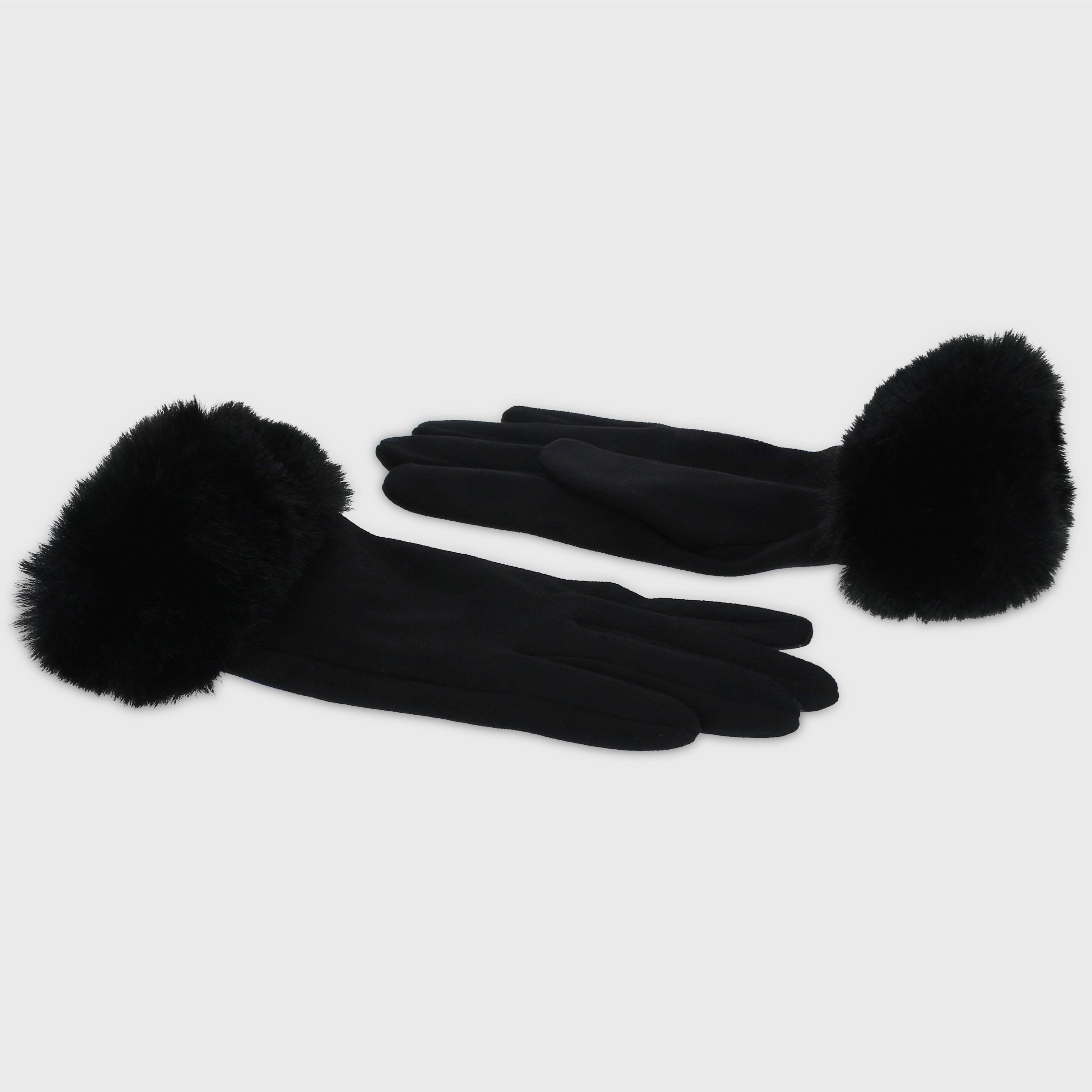 Forever England / Millie Mae – wholesale Gloves – Women's – Gloves with Faux Fur Edge6